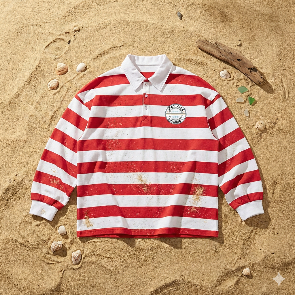 BEACH STRIPED POLO
