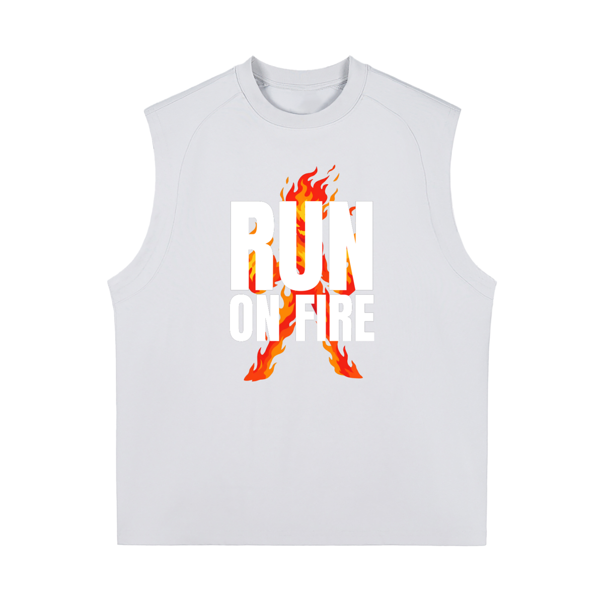 RUN ON FIRE TANK TOP