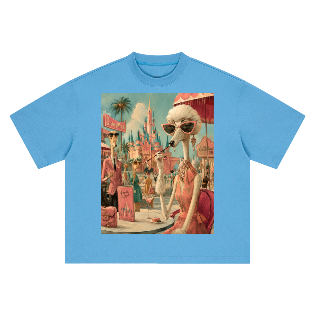 SURREAL THEME PARK POODLE T-SHIRT