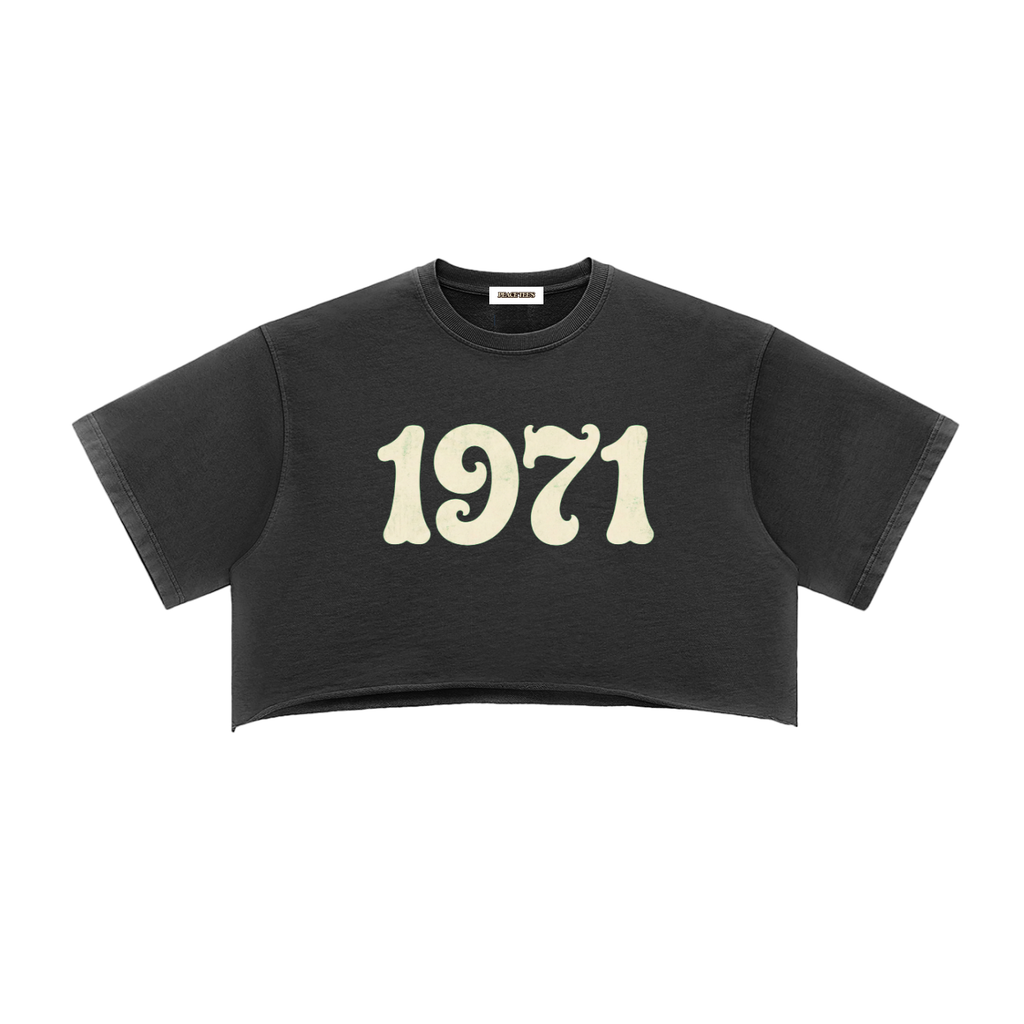 1971 WOMEN's CROP T-SHIRT