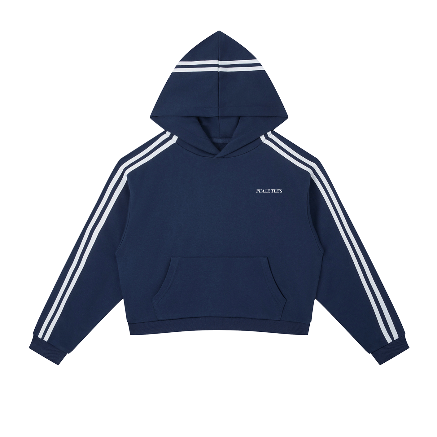 PEACE TEES STRIPED HOODIE